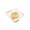 Hickory Hardware Crystal Palace Collection Knob 1-3/8 Inch Square Crysacrylic with Brushed Golden Brass Finish H079525-CABGB - alternate 1